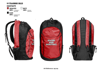 Gear Bag, Reapers, Men's Basketball, Teamtime, Team time, sublimation, custom sports apparel, team uniforms, spirit wear, spiritwear, sports uniforms, custom shirts, team store, custom team store, fundraiser sports, apparel fundraiser