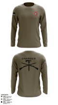 Charger Co. / 2-112th Infantry Battalion 37738588 Long Sleeve Performance Shirt - 2