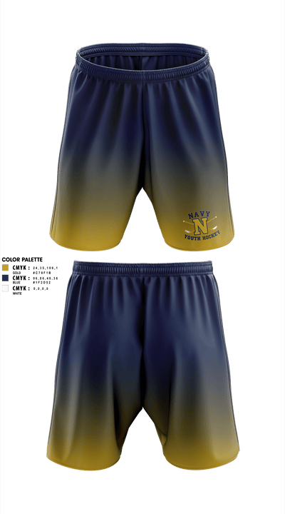Navy Youth Hockey 90157811 Athletic Shorts With Pockets - 3