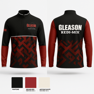 Quarter Zip Jacket, Gleason Redi Mix, , Teamtime, Team time, sublimation, custom sports apparel, team uniforms, spirit wear, spiritwear, sports uniforms, custom shirts, team store, custom team store, fundraiser sports, apparel fundraiser