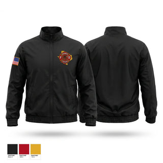 Windbreaker, BANGS FIRE & RESCUE, Fire Department, Teamtime, Team time, sublimation, custom sports apparel, team uniforms, spirit wear, spiritwear, sports uniforms, custom shirts, team store, custom team store, fundraiser sports, apparel fundraiser