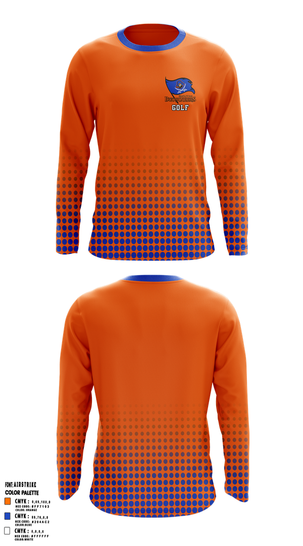 Long Sleeve Performance Shirt, Branford Buccaneers, Golf, Teamtime, Team time, sublimation, custom sports apparel, team uniforms, spirit wear, spiritwear, sports uniforms, custom shirts, team store, custom team store, fundraiser sports, apparel fundraiser