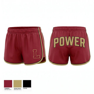 Womens Shorts, Logan High School, Baseball, Teamtime, Team time, sublimation, custom sports apparel, team uniforms, spirit wear, spiritwear, sports uniforms, custom shirts, team store, custom team store, fundraiser sports, apparel fundraiser
