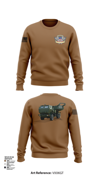 Crew Neck Sweatshirt, 182nd Field Artillery, Army, Teamtime, Team time, sublimation, custom sports apparel, team uniforms, spirit wear, spiritwear, sports uniforms, custom shirts, team store, custom team store, fundraiser sports, apparel fundraiser