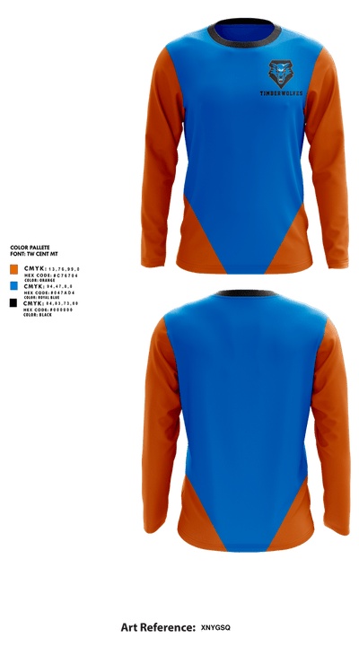 Timberwolves  Long Sleeve Performance Shirt 2