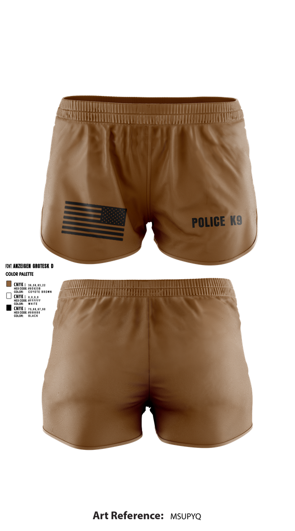 Ranger Panties, POLICE K9, , Teamtime, Team time, sublimation, custom sports apparel, team uniforms, spirit wear, spiritwear, sports uniforms, custom shirts, team store, custom team store, fundraiser sports, apparel fundraiser