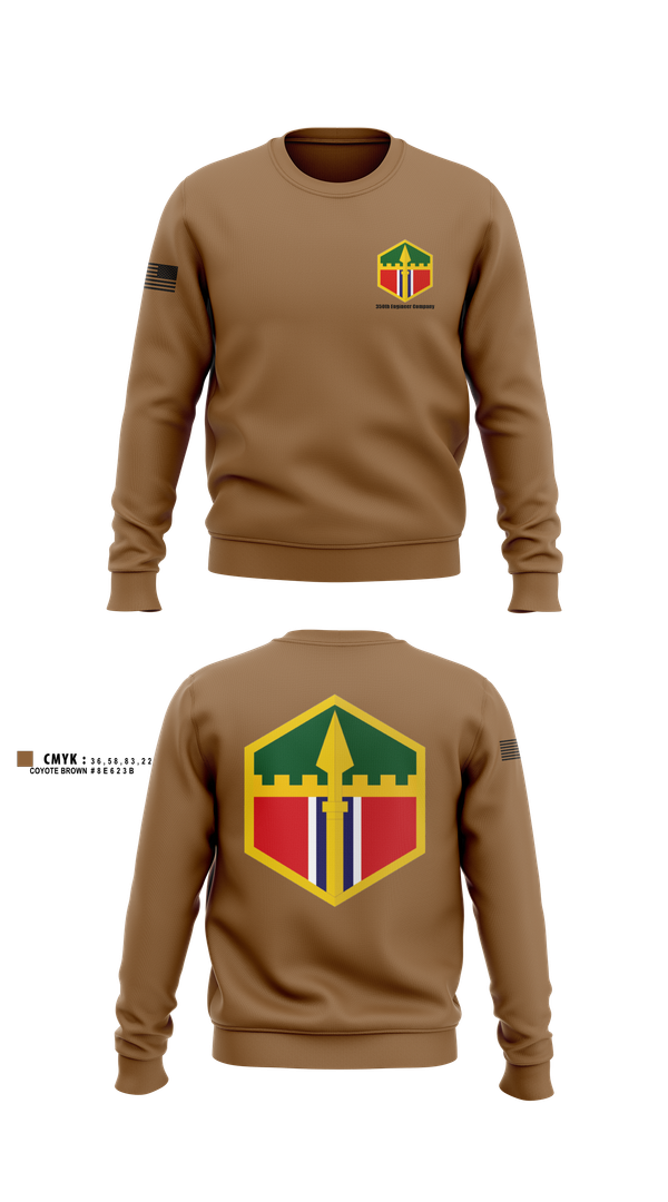 Crew Neck Sweatshirt, 350th engineer company, , Teamtime, Team time, sublimation, custom sports apparel, team uniforms, spirit wear, spiritwear, sports uniforms, custom shirts, team store, custom team store, fundraiser sports, apparel fundraiser