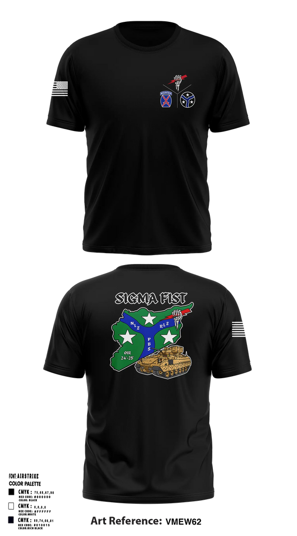 Old School Cotton Shirt, 1/115th FA HHB DET 1, Army, Teamtime, Team time, sublimation, custom sports apparel, team uniforms, spirit wear, spiritwear, sports uniforms, custom shirts, team store, custom team store, fundraiser sports, apparel fundraiser