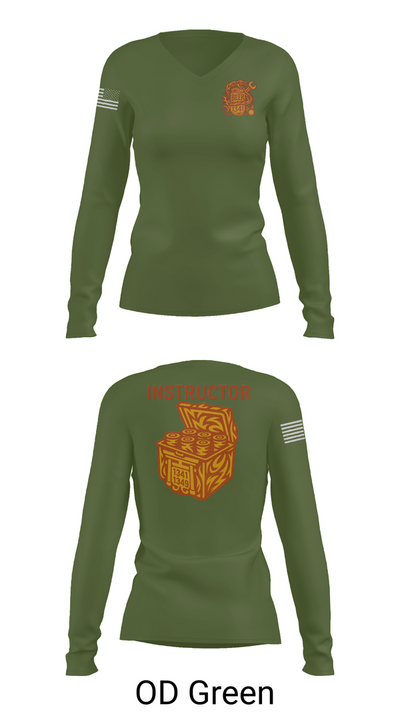 MARCOR DET FLW 77000119 Women's Long Sleeve V-neck Shirt - 57