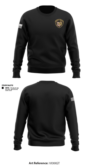Crew Neck Sweatshirt, Butler County Sheriff’s Office, Police, Teamtime, Team time, sublimation, custom sports apparel, team uniforms, spirit wear, spiritwear, sports uniforms, custom shirts, team store, custom team store, fundraiser sports, apparel fundraiser