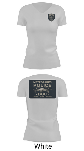 Womens Short Sleeve Vneck Shirt, Drone Operations Unit, Police, Teamtime, Team time, sublimation, custom sports apparel, team uniforms, spirit wear, spiritwear, sports uniforms, custom shirts, team store, custom team store, fundraiser sports, apparel fundraiser
