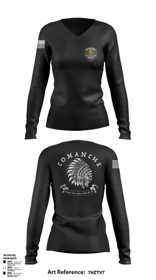 Womens Long Sleeve Vneck Shirt, , , Teamtime, Team time, sublimation, custom sports apparel, team uniforms, spirit wear, spiritwear, sports uniforms, custom shirts, team store, custom team store, fundraiser sports, apparel fundraiser