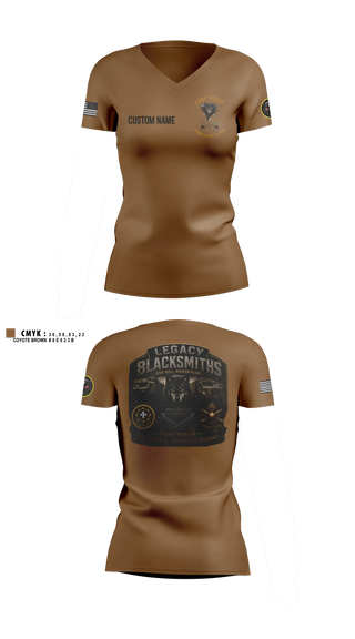 Womens Short Sleeve Vneck Shirt, Legacy 3/2 Fury Troop, Army, Teamtime, Team time, sublimation, custom sports apparel, team uniforms, spirit wear, spiritwear, sports uniforms, custom shirts, team store, custom team store, fundraiser sports, apparel fundraiser