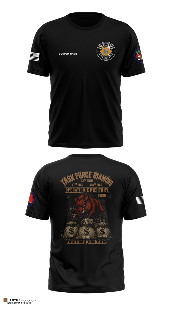 Short Sleeve Performance Shirt, 93rd Finance Battalion, National Guard, Teamtime, Team time, sublimation, custom sports apparel, team uniforms, spirit wear, spiritwear, sports uniforms, custom shirts, team store, custom team store, fundraiser sports, apparel fundraiser