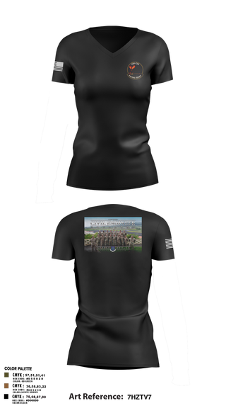 Womens Short Sleeve Vneck Shirt, 118th CES, Air Force, Teamtime, Team time, sublimation, custom sports apparel, team uniforms, spirit wear, spiritwear, sports uniforms, custom shirts, team store, custom team store, fundraiser sports, apparel fundraiser