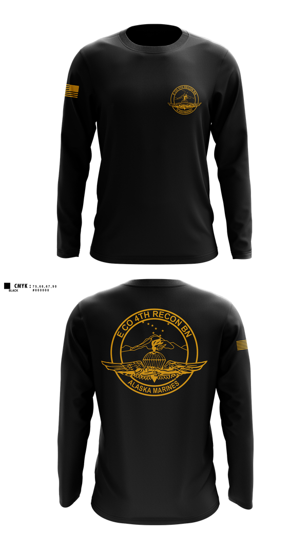 Long Sleeve Performance Shirt, E co 4th recon bn, Marines, Teamtime, Team time, sublimation, custom sports apparel, team uniforms, spirit wear, spiritwear, sports uniforms, custom shirts, team store, custom team store, fundraiser sports, apparel fundraiser