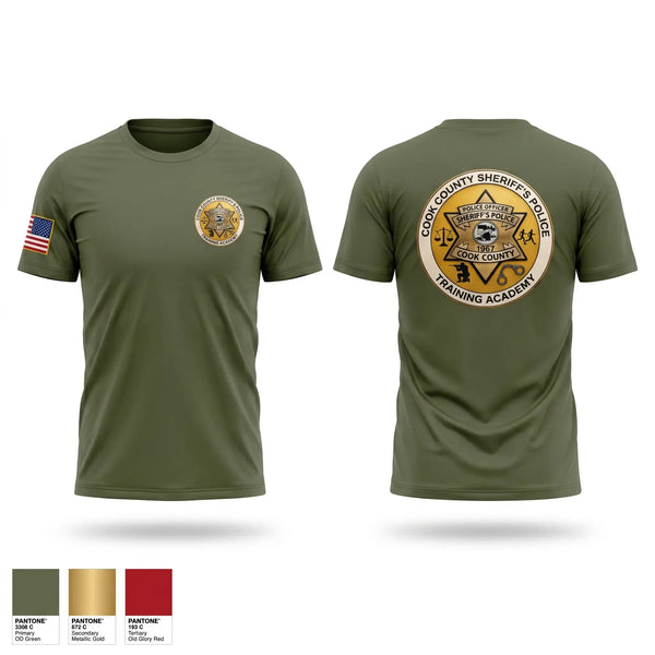 Short Sleeve Performance Shirt, Cook County Sheriff Police Training Academy, Police, Teamtime, Team time, sublimation, custom sports apparel, team uniforms, spirit wear, spiritwear, sports uniforms, custom shirts, team store, custom team store, fundraiser sports, apparel fundraiser