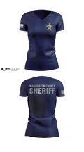 Washington County Sheriff's Department 29458252 Women's Short Sleeve V-neck Shirt - 102