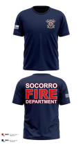 Socorro fire department  Old School Cotton Feel Shirt - 1