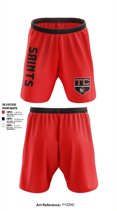 Tri County Saints Athletic Shorts With Pockets - 16