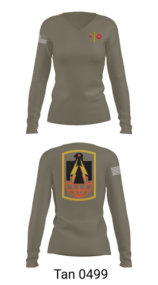 Womens Long Sleeve Vneck Shirt, 57th ESB, , Teamtime, Team time, sublimation, custom sports apparel, team uniforms, spirit wear, spiritwear, sports uniforms, custom shirts, team store, custom team store, fundraiser sports, apparel fundraiser