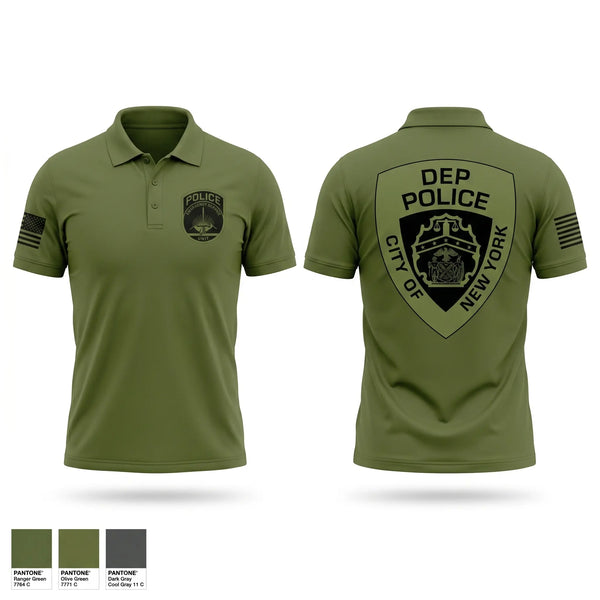 Short Sleeve Performance Polo, NYC DEP Police ESU, Police, Teamtime, Team time, sublimation, custom sports apparel, team uniforms, spirit wear, spiritwear, sports uniforms, custom shirts, team store, custom team store, fundraiser sports, apparel fundraiser