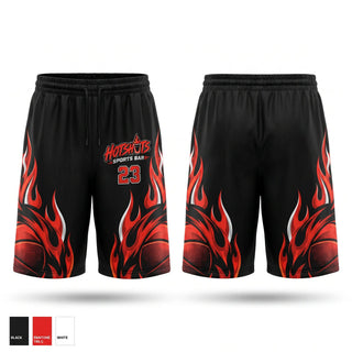 Athletic Shorts With Pockets, Hotshots’s, Men's Basketball, Teamtime, Team time, sublimation, custom sports apparel, team uniforms, spirit wear, spiritwear, sports uniforms, custom shirts, team store, custom team store, fundraiser sports, apparel fundraiser