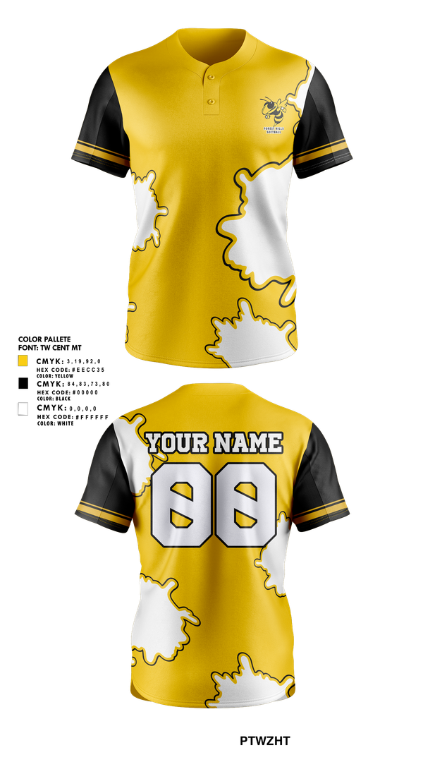 Full Button Softball Jersey, Forest Hills Softball, Softball, Teamtime, Team time, sublimation, custom sports apparel, team uniforms, spirit wear, spiritwear, sports uniforms, custom shirts, team store, custom team store, fundraiser sports, apparel fundraiser