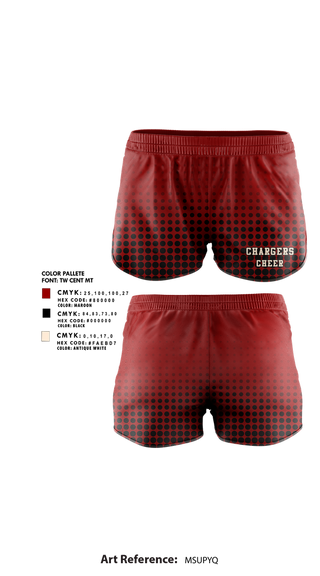 Womens Shorts, Chargers, Cheer, Teamtime, Team time, sublimation, custom sports apparel, team uniforms, spirit wear, spiritwear, sports uniforms, custom shirts, team store, custom team store, fundraiser sports, apparel fundraiser