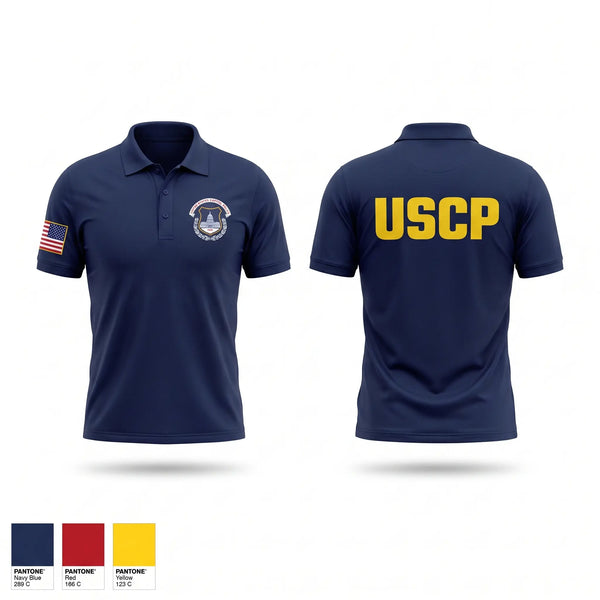 Short Sleeve Performance Polo, USCP, Police, Teamtime, Team time, sublimation, custom sports apparel, team uniforms, spirit wear, spiritwear, sports uniforms, custom shirts, team store, custom team store, fundraiser sports, apparel fundraiser