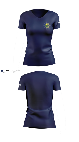 Womens Short Sleeve Vneck Shirt, NTAG HEARTLAND 2026, Navy, Teamtime, Team time, sublimation, custom sports apparel, team uniforms, spirit wear, spiritwear, sports uniforms, custom shirts, team store, custom team store, fundraiser sports, apparel fundraiser