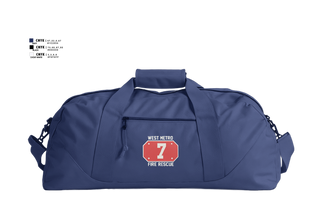 Duffle Bag, West Metro Fire Station 7, Fire Department, Teamtime, Team time, sublimation, custom sports apparel, team uniforms, spirit wear, spiritwear, sports uniforms, custom shirts, team store, custom team store, fundraiser sports, apparel fundraiser