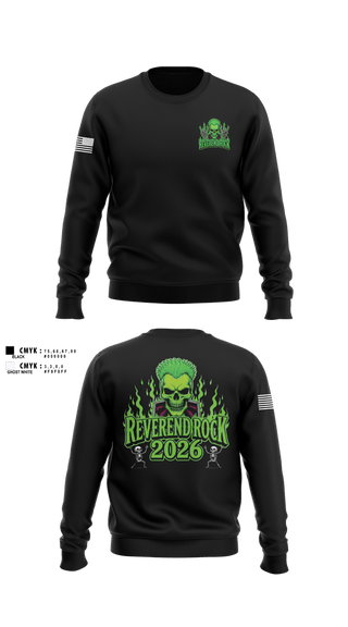 Crew Neck Sweatshirt, Reverend Rock, , Teamtime, Team time, sublimation, custom sports apparel, team uniforms, spirit wear, spiritwear, sports uniforms, custom shirts, team store, custom team store, fundraiser sports, apparel fundraiser