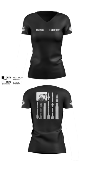 Womens Short Sleeve Vneck Shirt, 144 FW, National Guard, Teamtime, Team time, sublimation, custom sports apparel, team uniforms, spirit wear, spiritwear, sports uniforms, custom shirts, team store, custom team store, fundraiser sports, apparel fundraiser