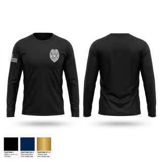 Long Sleeve Performance Shirt, Bibb County BOE Police Department, Police, Teamtime, Team time, sublimation, custom sports apparel, team uniforms, spirit wear, spiritwear, sports uniforms, custom shirts, team store, custom team store, fundraiser sports, apparel fundraiser