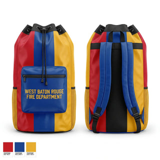 Gear Bag, West Baton Rouge Fire Department, Fire Department, Teamtime, Team time, sublimation, custom sports apparel, team uniforms, spirit wear, spiritwear, sports uniforms, custom shirts, team store, custom team store, fundraiser sports, apparel fundraiser