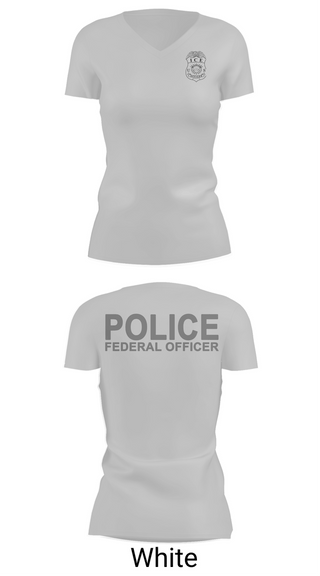 Womens Short Sleeve Vneck Shirt, ICE ERO Atlanta, Police, Teamtime, Team time, sublimation, custom sports apparel, team uniforms, spirit wear, spiritwear, sports uniforms, custom shirts, team store, custom team store, fundraiser sports, apparel fundraiser