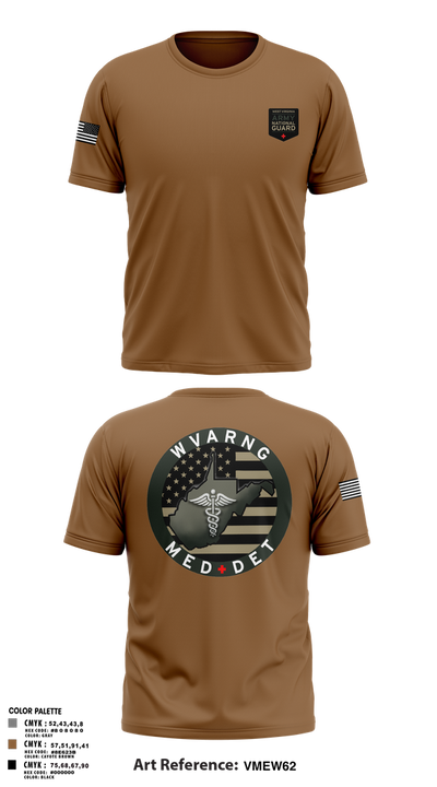 WV ARNG Med Det 75536426 Short Sleeve Performance Shirt - 2