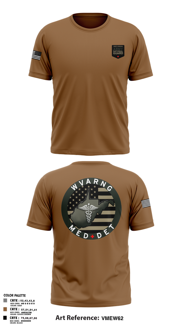 Short Sleeve Performance Shirt, WV ARNG Med Det, , Teamtime, Team time, sublimation, custom sports apparel, team uniforms, spirit wear, spiritwear, sports uniforms, custom shirts, team store, custom team store, fundraiser sports, apparel fundraiser