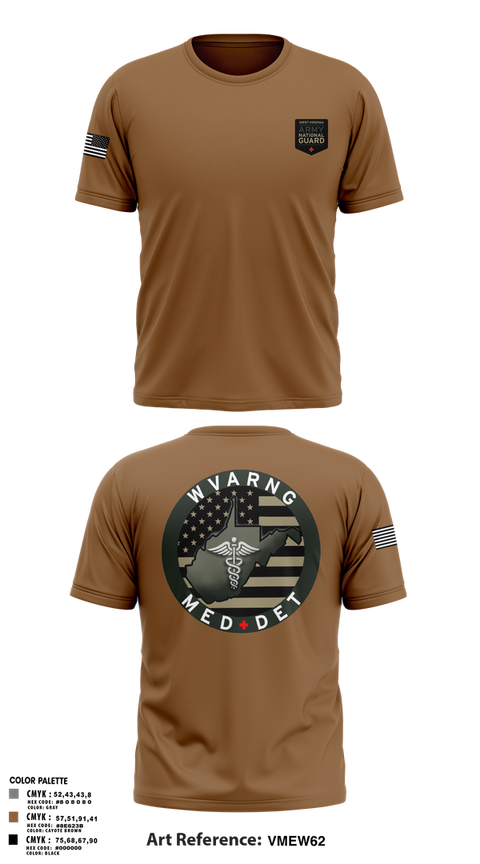 Old School Cotton Feel Shirt, WV ARNG Med Det, , Teamtime, Team time, sublimation, custom sports apparel, team uniforms, spirit wear, spiritwear, sports uniforms, custom shirts, team store, custom team store, fundraiser sports, apparel fundraiser