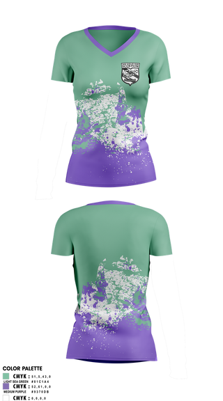 Womens Short Sleeve Vneck Shirt, San Carlos Park Scorpion SC, Women's Soccer, Teamtime, Team time, sublimation, custom sports apparel, team uniforms, spirit wear, spiritwear, sports uniforms, custom shirts, team store, custom team store, fundraiser sports, apparel fundraiser
