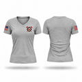 Menchalville Fire Department Women's Short Sleeve V-neck Shirt - 1