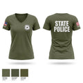 OIG-STATE POLICE Women's Short Sleeve V-neck Shirt - 1