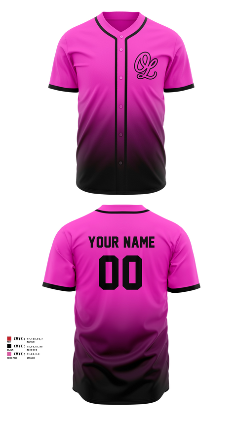 Full Button Baseball Jersey, OKLAHOMA LOOKOUTS, Baseball, Teamtime, Team time, sublimation, custom sports apparel, team uniforms, spirit wear, spiritwear, sports uniforms, custom shirts, team store, custom team store, fundraiser sports, apparel fundraiser