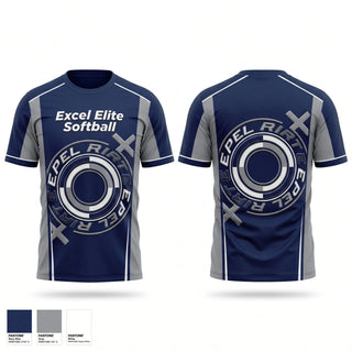 Short Sleeve Performance Shirt, Excel Elite Softball, Softball, Teamtime, Team time, sublimation, custom sports apparel, team uniforms, spirit wear, spiritwear, sports uniforms, custom shirts, team store, custom team store, fundraiser sports, apparel fundraiser