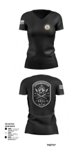 TCC-1 experimentation 62781886 Women's Short Sleeve V-neck Shirt - 103