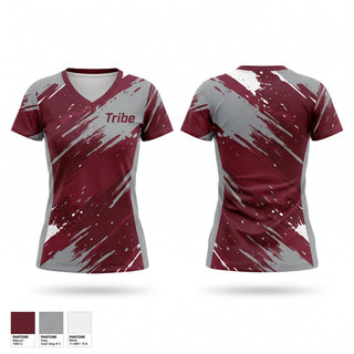 Womens Short Sleeve Vneck Shirt, Tribe, Baseball, Teamtime, Team time, sublimation, custom sports apparel, team uniforms, spirit wear, spiritwear, sports uniforms, custom shirts, team store, custom team store, fundraiser sports, apparel fundraiser