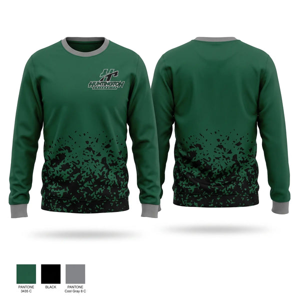 Crew Neck Sweatshirt, Huntington University, Cheer, Teamtime, Team time, sublimation, custom sports apparel, team uniforms, spirit wear, spiritwear, sports uniforms, custom shirts, team store, custom team store, fundraiser sports, apparel fundraiser
