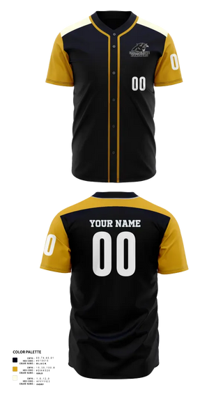 Full Button Baseball Jersey, Cedar Grove Panthers, Baseball, Teamtime, Team time, sublimation, custom sports apparel, team uniforms, spirit wear, spiritwear, sports uniforms, custom shirts, team store, custom team store, fundraiser sports, apparel fundraiser