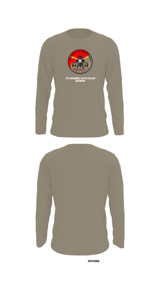 Long Sleeve Performance Shirt, 7th Squadron, Sixth Cavalry Regiment, , Teamtime, Team time, sublimation, custom sports apparel, team uniforms, spirit wear, spiritwear, sports uniforms, custom shirts, team store, custom team store, fundraiser sports, apparel fundraiser
